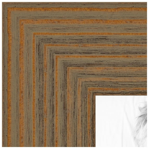 ArtToFrames 11x22 inch Honey Picture Frame, Brown Wood Poster Frame (4459)