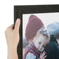 thumbnail image 1 of ArtToFrames 11x22 inch Wide Real Reclaimed Charcoal Barnwood Picture Frame, Black Wood Poster Frame (4819), 1 of 8