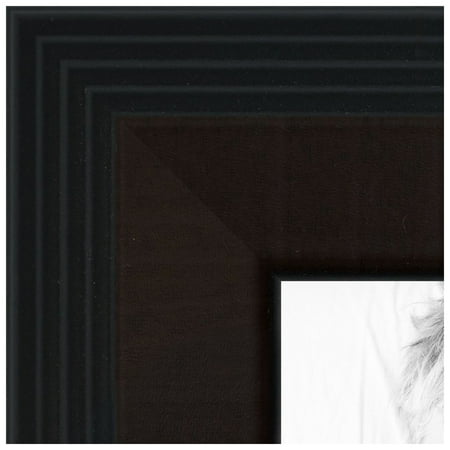 ArtToFrames 11x30 inch Windsor Walnut Picture Frame, Brown MDF Poster Frame (4689)