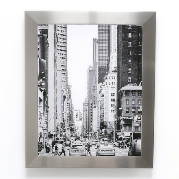 ArtToFrames 11x31" Rugged Gray Picture Frame, Gray Wood Poster Frame, with Regular Acrylic and 2 (FBPL-4514)
