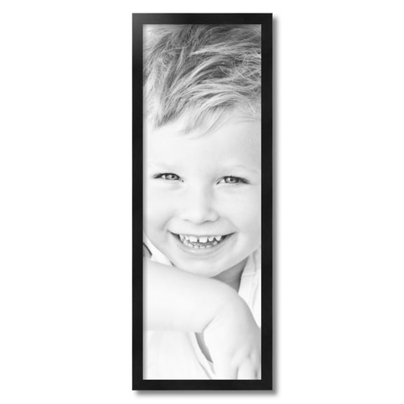 ArtToFrames 11x32" Black Picture Frame, Black Wood Poster Frame, with Regular Acrylic and 2 (FBPL-5141)
