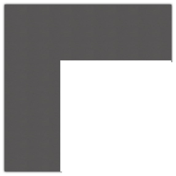 ArtToFrames 11x36" Charcoal Custom Mat for Picture Frame with Opening for 7x32" Photos. Mat Only, Frame Not Included (MAT-154)