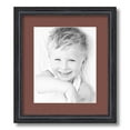 thumbnail image 1 of ArtToFrames 12.5x15" Matted Picture Frame with 8.5x11" Single Mat Photo Opening Framed in 1.25" Black Stain on Solid Red Oak and 2" Brique Mat (FWM-4083-12.5x15), 1 of 8