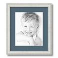 thumbnail image 1 of ArtToFrames 12.5x15 Matted Picture Frame with 8.5x11 Single Mat Photo Opening Framed in 1.25 Off White Wash on Ash and 2 Dutch Blue Mat (FWM-4098-12.5x15), 1 of 8