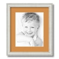 thumbnail image 1 of ArtToFrames 12.5x15 Matted Picture Frame with 8.5x11 Single Mat Photo Opening Framed in 1.25 Off White Wash on Ash and 2 Amber Mat (FWM-4098-12.5x15), 1 of 8