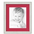 thumbnail image 1 of ArtToFrames 12.5x15" Matted Picture Frame with 8.5x11" Single Mat Photo Opening Framed in 1.25" Off White Wash on Ash and 2" Rouge Mat (FWM-4098-12.5x15), 1 of 8