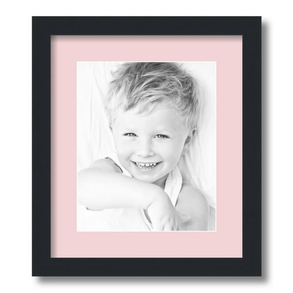 ArtToFrames 12.5x15 Matted Picture Frame with 8.5x11 Single Mat Photo Opening Framed in 1.25 Satin Black and 2 Hollyhock Mat (FWM-3926-12.5x15)