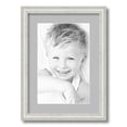 thumbnail image 1 of ArtToFrames 12.5x18 Matted Picture Frame with 8.5x14 Single Mat Photo Opening Framed in 1.25 Off White Wash on Ash and 2 TV Grey Mat (FWM-4098-12.5x18), 1 of 8