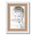 thumbnail image 1 of ArtToFrames 12.5x18" Matted Picture Frame with 8.5x14" Single Mat Photo Opening Framed in 1.25" Satin White Frame and 2" Desert Sand Mat (FWM-3966-12.5x18), 1 of 8