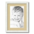 thumbnail image 1 of ArtToFrames 12.5x18 Matted Picture Frame with 8.5x14 Single Mat Photo Opening Framed in 1.25 Satin White Frame and 2 Green Whisper Mat (FWM-3966-12.5x18), 1 of 8