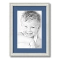 thumbnail image 1 of ArtToFrames 12.5x18" Matted Picture Frame with 8.5x14" Single Mat Photo Opening Framed in 1.25" Off White Wash on Ash and 2" Royal Mat (FWM-4098-12.5x18), 1 of 8