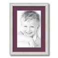 thumbnail image 1 of ArtToFrames 12.5x18" Matted Picture Frame with 8.5x14" Single Mat Photo Opening Framed in 1.25" Off White Wash on Ash and 2" Ruby Mat (FWM-4098-12.5x18), 1 of 8