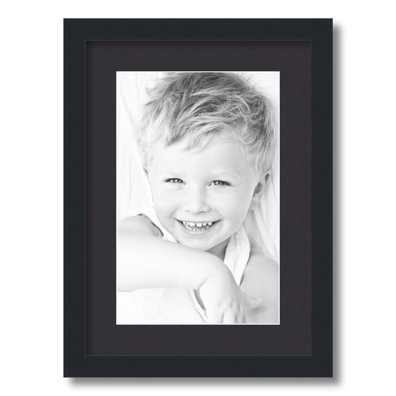 ArtToFrames 12.5x18" Matted Picture Frame with 8.5x14" Single Mat Photo Opening Framed in 1.25" Satin Black and 2" Black Mat (FWM-3926-12.5x18)