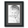 thumbnail image 1 of ArtToFrames 12.5x18" Matted Picture Frame with 8.5x14" Single Mat Photo Opening Framed in 1.25" Satin Black and 2" Charcoal Mat (FWM-3926-12.5x18), 1 of 8