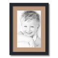 thumbnail image 1 of ArtToFrames 12.5x18 Matted Picture Frame with 8.5x14 Single Mat Photo Opening Framed in 1.25 Satin Black and 2 Desert Sand Mat (FWM-3926-12.5x18), 1 of 8