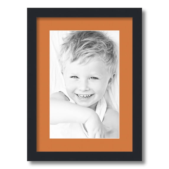 ArtToFrames 12.5x18" Matted Picture Frame with 8.5x14" Single Mat Photo Opening Framed in 1.25" Satin Black and 2" Octoberfest Mat (FWM-3926-12.5x18)