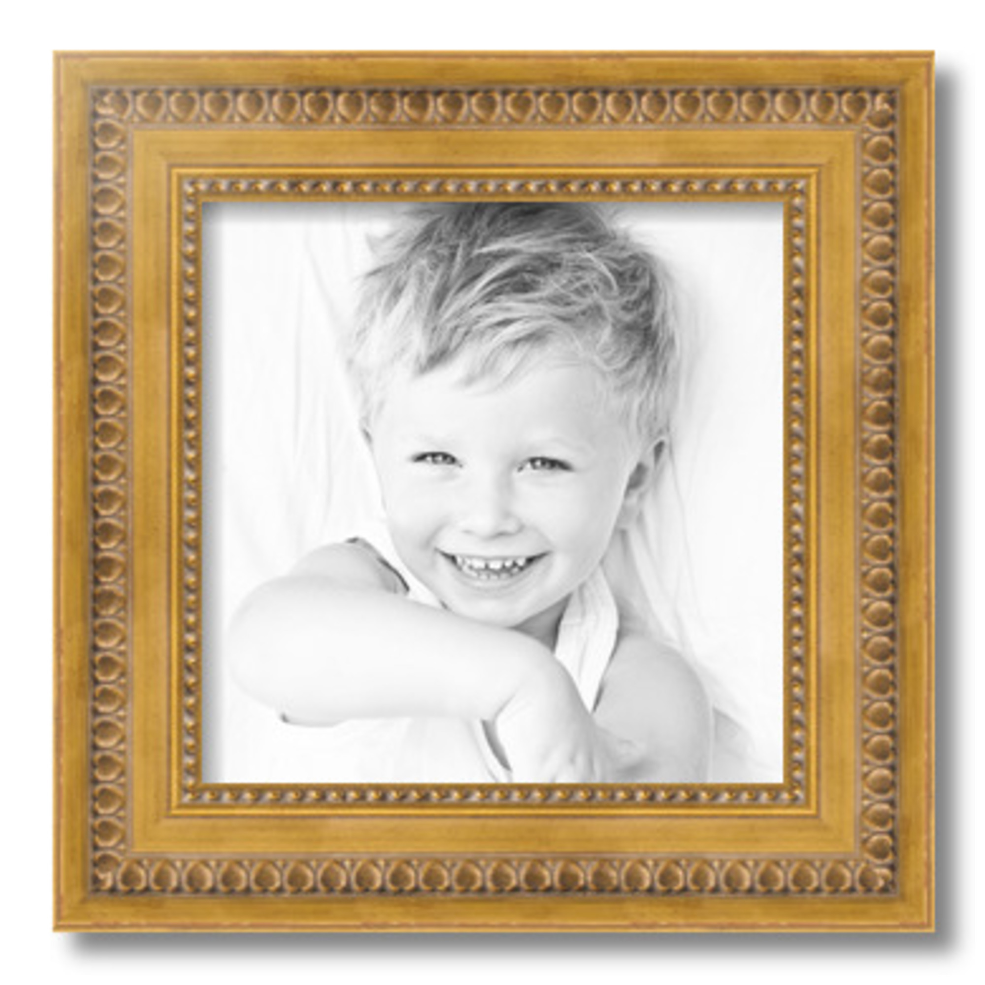 ArtToFrames 12" x 12" Gold Picture Frame, 12x12 inch Gold Wood Poster ...