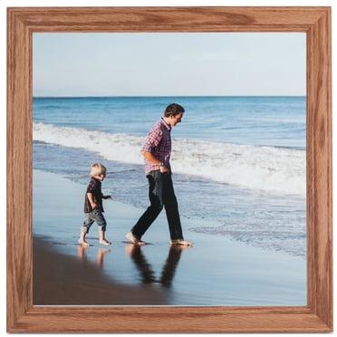 ArtToFrames 12" x 12" Honey Picture Frame, 12x12 inch Brown Wood Poster Frame (WOM-4085), 1 Pack