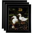 thumbnail image 1 of ArtToFrames 12" x 12" Honors Black with Silver Picture Frame, 12x12 inch Black Wood Poster Frame (WOM-5157), 3 Pack, 1 of 6