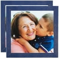 thumbnail image 1 of ArtToFrames 12" x 12" Navy Blue Picture Frame, 12x12 inch Blue Wood Poster Frame (WOM-4603), 2 Pack, 1 of 8