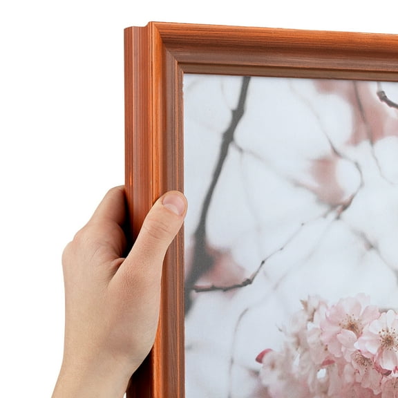 ArtToFrames 12x12 inch Painted Dark Orange Picture Frame, Red 12" x 12" Wood Poster Frame (WOM-4950)
