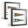 thumbnail image 1 of ArtToFrames 12" x 12" Satin Black Picture Frame, 12x12 inch Black Wood Poster Frame (WOM-4654), 2 Pack, 1 of 7
