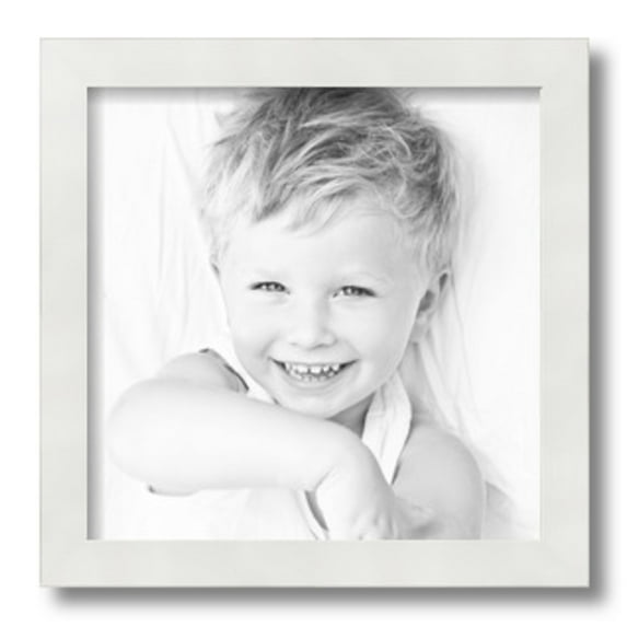 ArtToFrames 12" x 12" White Picture Frame, 12x12 inch White MDF Poster Frame (WOM-3930)
