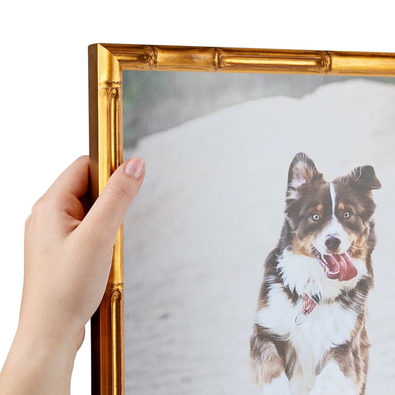 ArtToFrames 12" x 14" .75 Picture Frame, 12x14 inch Gold Wood Poster Frame (WOM-4875), 5 Pack