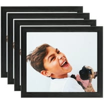 ArtToFrames 12" x 14" Black Picture Frame, 12x14 inch Black Wood Poster Frame (WOM-4107), 4 Pack