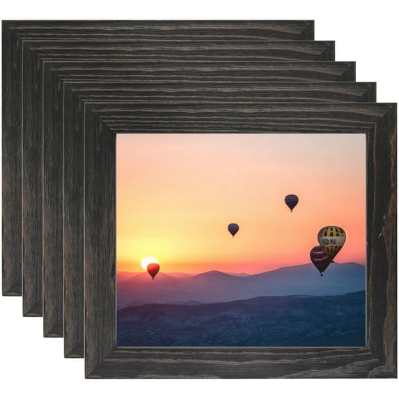 ArtToFrames 12" x 14" Black Picture Frame, 12x14 inch Black Wood Poster Frame (WOM-4288), 5 Pack