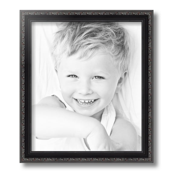ArtToFrames 12" x 14" Black Picture Frame, 12x14 inch Black Wood Poster Frame (WOM-4625)