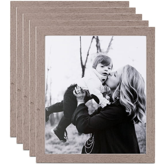 ArtToFrames 12" x 14" Gray Picture Frame, 12x14 inch Gray Wood Poster Frame (WOM-4433), 5 Pack