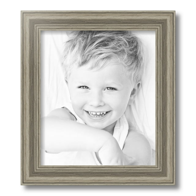ArtToFrames 12" x 14" Silver Picture Frame, 12x14 inch Silver MDF Poster Frame (WOM-4445)