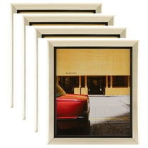 ArtToFrames 12" x 14" Silver with Black Lip Picture Frame, 12x14 inch Multi Wood Poster Frame (WOM-5193), 4 Pack