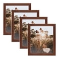 thumbnail image 1 of ArtToFrames 12" x 15" Walnut Picture Frame, 12x15 inch Brown Wood Poster Frame (WOM-4096), 4 Pack, 1 of 8