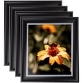 thumbnail image 1 of ArtToFrames 12" x 16" Black Velvet with Silver - 2 Picture Frame, 12x16 inch Black MDF Poster Frame (WOM-4693), 4 Pack, 1 of 7