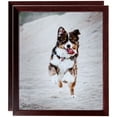 thumbnail image 1 of ArtToFrames 12" x 16" Cherry Stain Picture Frame, 12x16 inch Red Wood Poster Frame (WOM-4111), 2 Pack, 1 of 6