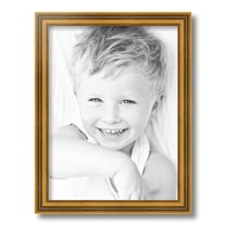 ArtToFrames 12" x 16" Gold Step Picture Frame, 12x16 inch Gold Wood Poster Frame (WOM-4548)