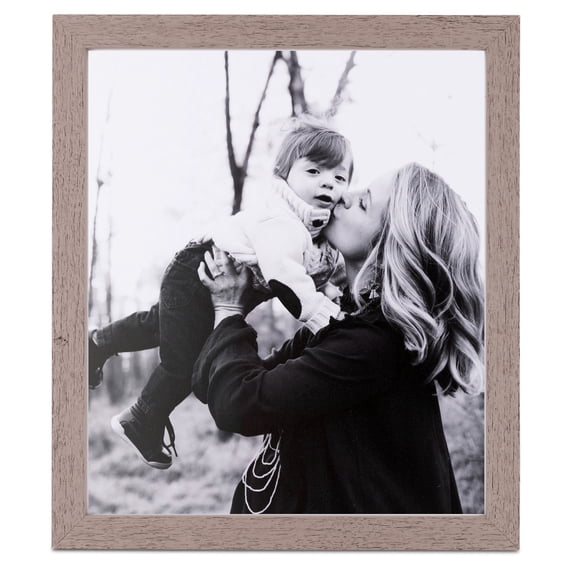 ArtToFrames 12" x 16" Gray Picture Frame, 12x16 inch Gray Wood Poster Frame (WOM-4433), 1 Pack
