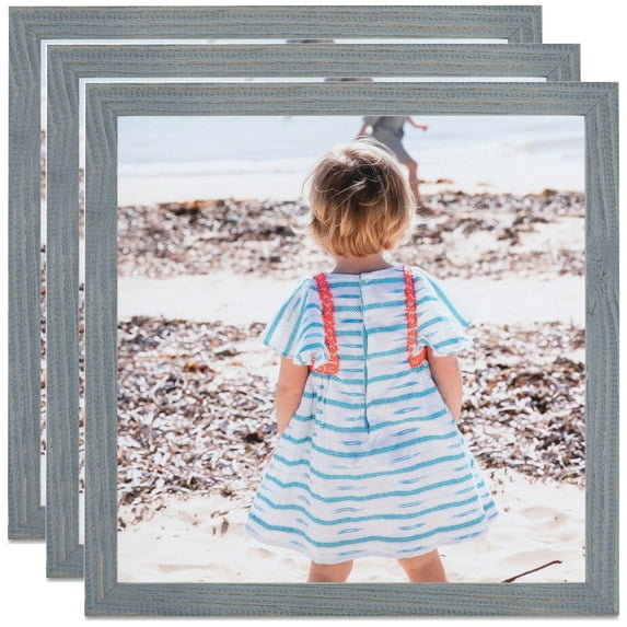 ArtToFrames 12" x 16" Gray Picture Frame, 12x16 inch Gray Wood Poster Frame (WOM-4746), 3 Pack