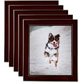 thumbnail image 1 of ArtToFrames 12" x 16" Honors Mahogany with Gold Picture Frame, 12x16 inch Brown Wood Poster Frame (WOM-5156), 5 Pack, 1 of 6