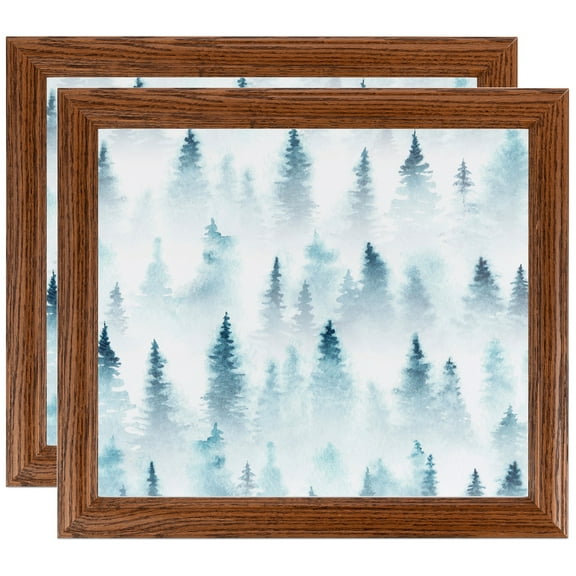 ArtToFrames 12" x 16" Walnut Picture Frame, 12x16 inch Brown Wood Poster Frame (WOM-4086), 2 Pack