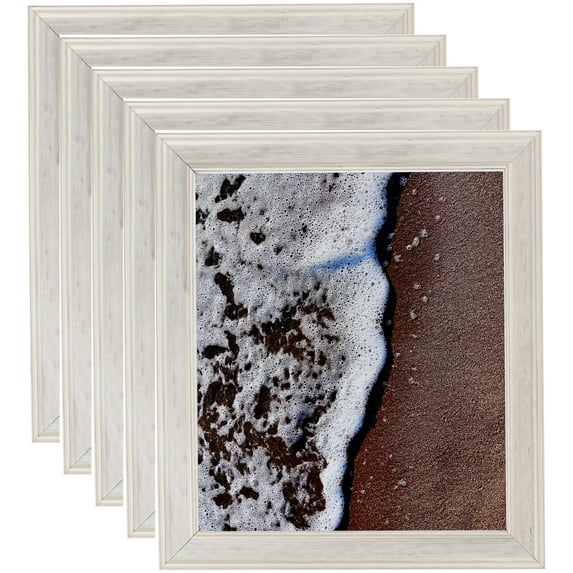 ArtToFrames 12" x 16" White Panel Picture Frame, 12x16 inch Multi Wood Poster Frame (WOM-5095), 5 Pack