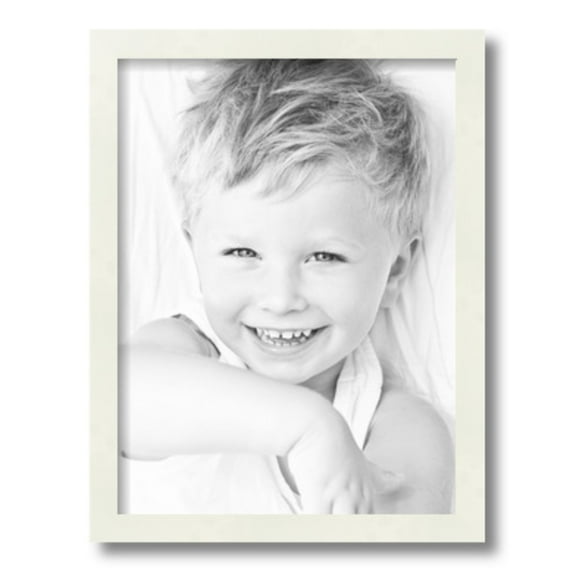 ArtToFrames 12" x 16" White Picture Frame, 12x16 inch White Wood Poster Frame (WOM-5138), 1 Pack