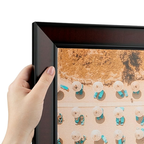 ArtToFrames 12 x 17 Honors Mahogany Picture Frame 12x17 inch Brown Wood Poster Frame WOM 5155