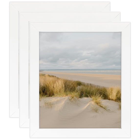 ArtToFrames 12" x 17" White Picture Frame, 12x17 inch White MDF Poster Frame (WOM-3930), 3 Pack