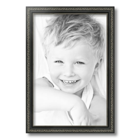 ArtToFrames 12" x 18" Antique Black Picture Frame, 12x18 inch Black Wood Poster Frame (WOM-5106), 3 Pack