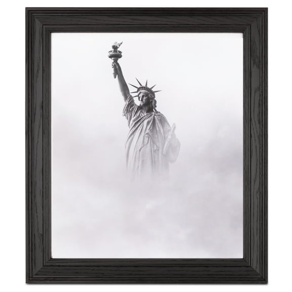 ArtToFrames 12" x 18" Black Picture Frame, 12x18 inch Black Wood Poster Frame (WOM-4386), 1 Pack