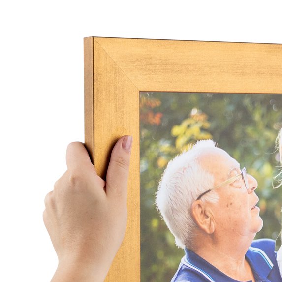 ArtToFrames 12" x 18" Muted Gold Glow Picture Frame, 12x18 inch Gold MDF Poster Frame (WOM-4675), 4 Pack