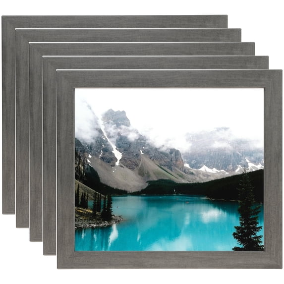 ArtToFrames 12" x 18" Slate Gray Picture Frame, 12x18 inch Gray MDF Poster Frame (WOM-4669), 5 Pack